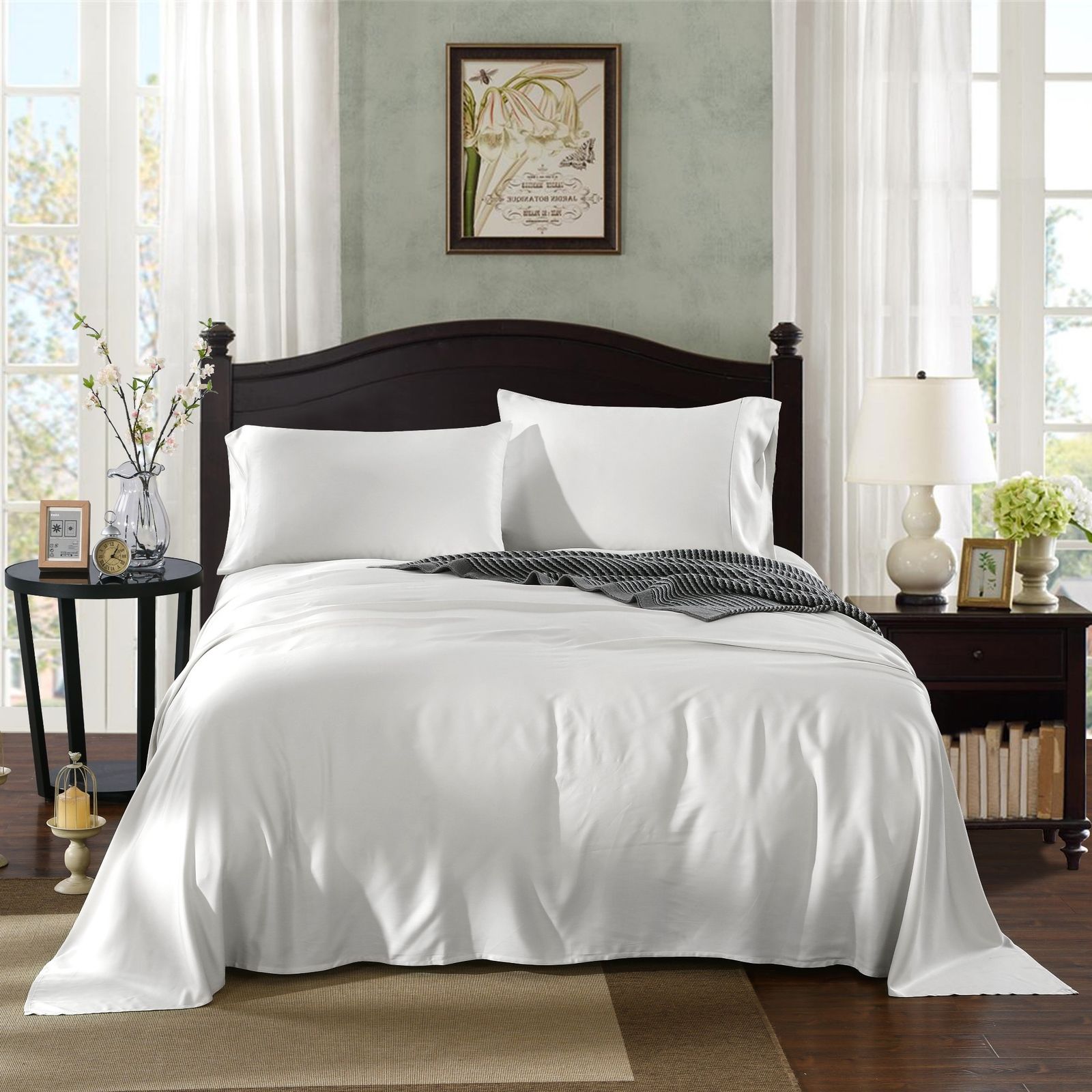 Royal Comfort 100% Natural Bamboo 1000 Thread Count Collection Sheet Set - Queen - Sand (Linen)