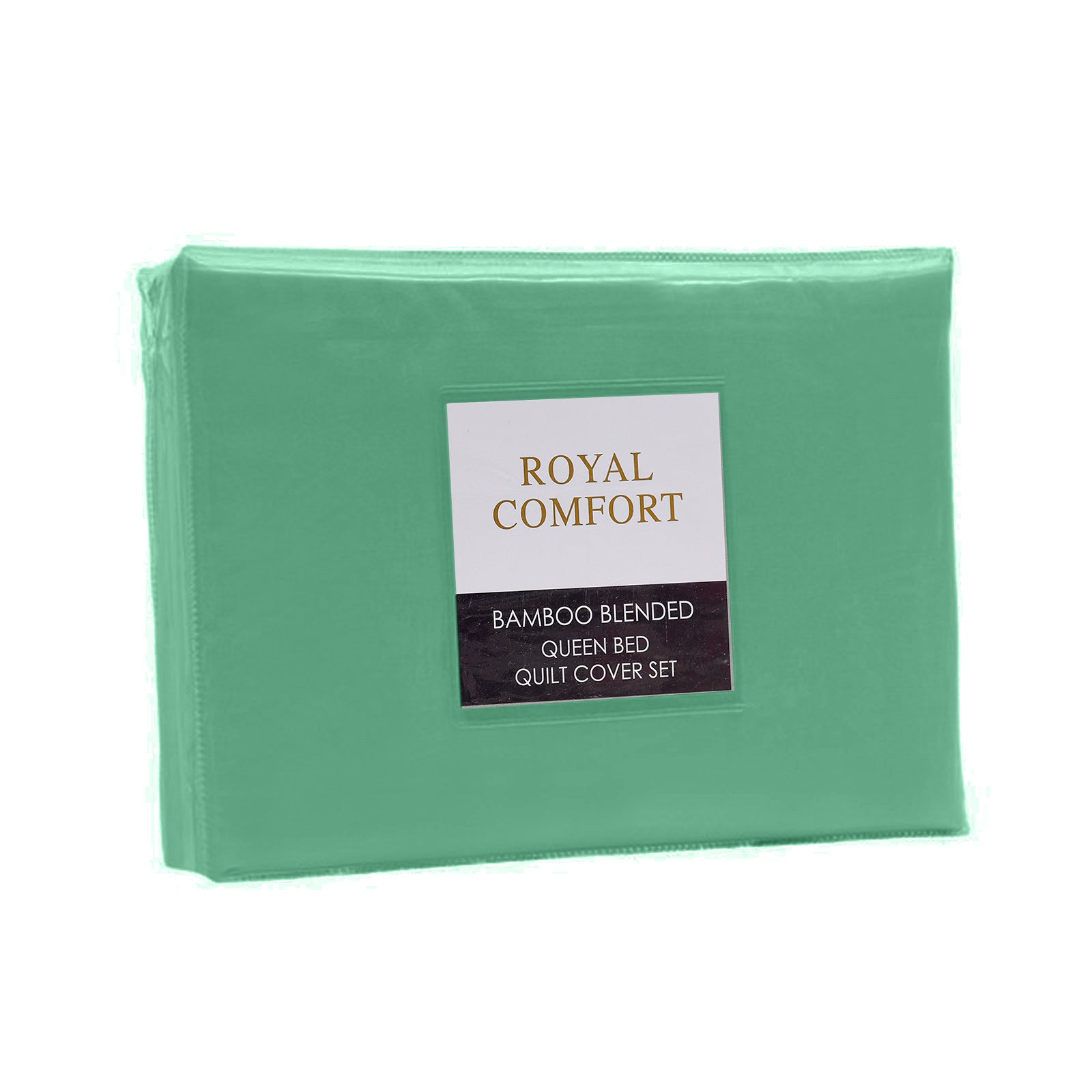 Royal Comfort Bamboo Blended Quilt Cover Set 1000TC Ultra Soft Luxury Bedding - Queen - Green