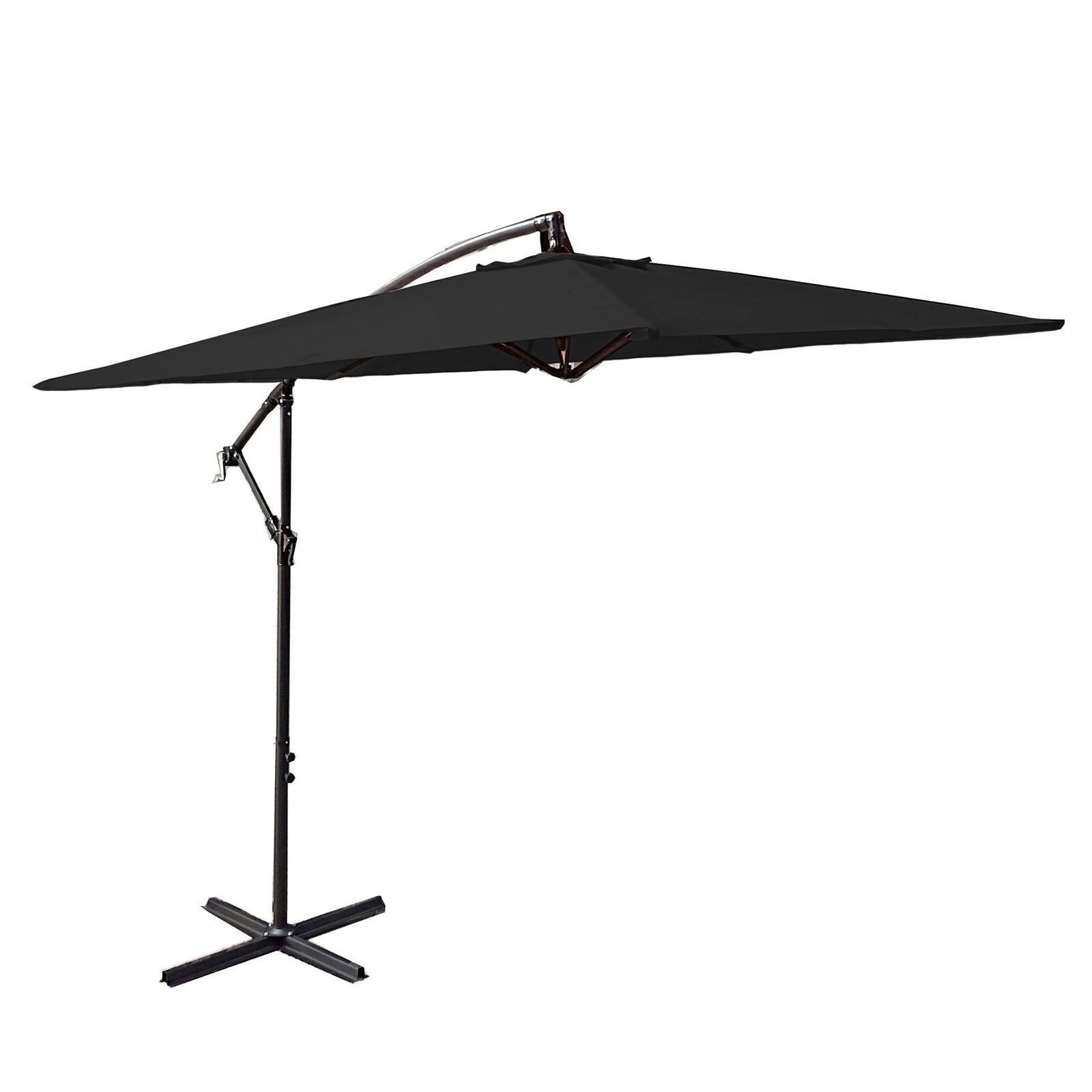 Milano 2.2M Outdoor Umbrella Cantilever Garden Deck Patio Shade Water-Resistant - Charcoal