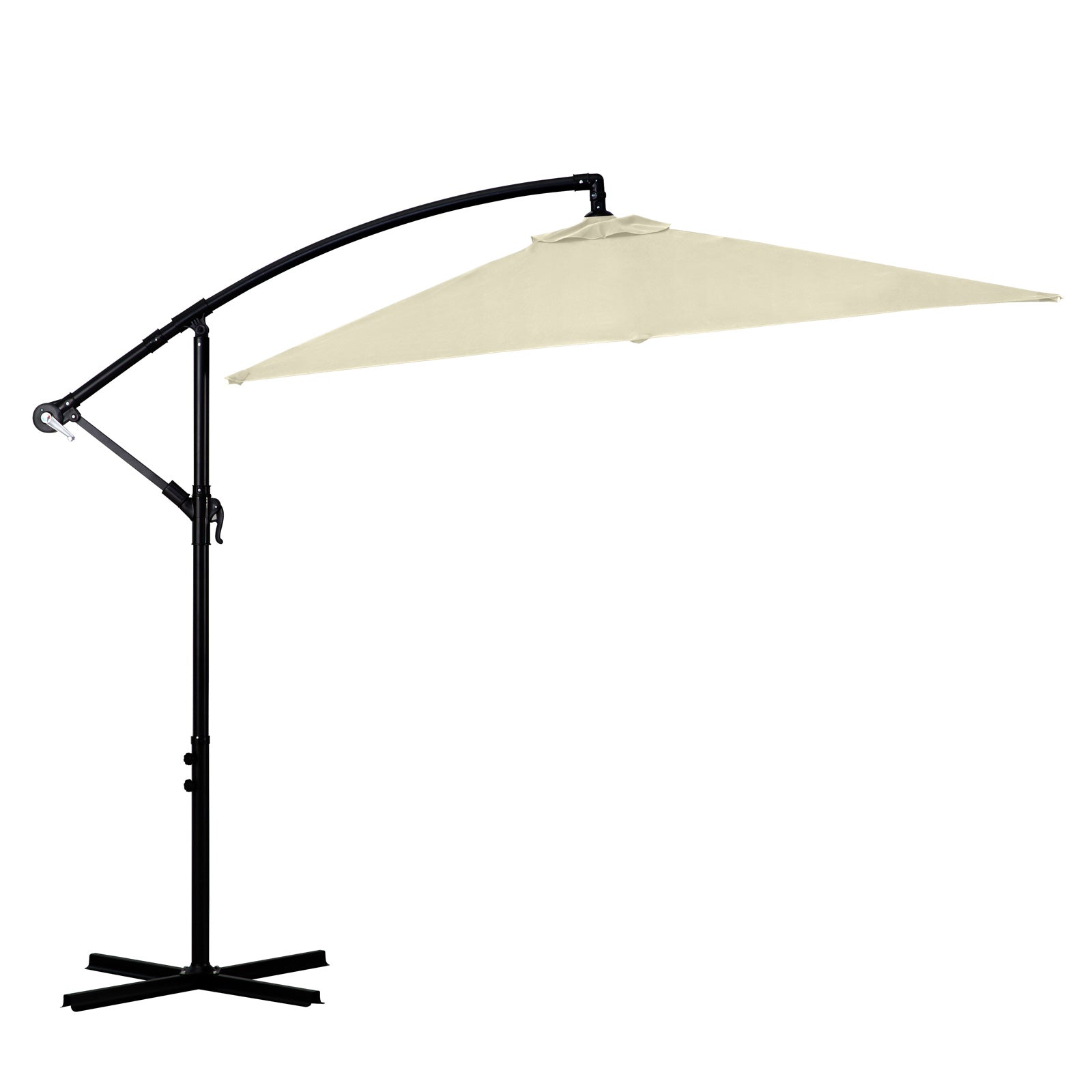 Milano 2.2M Outdoor Umbrella Cantilever Garden Deck Patio Shade Water-Resistant - Beige