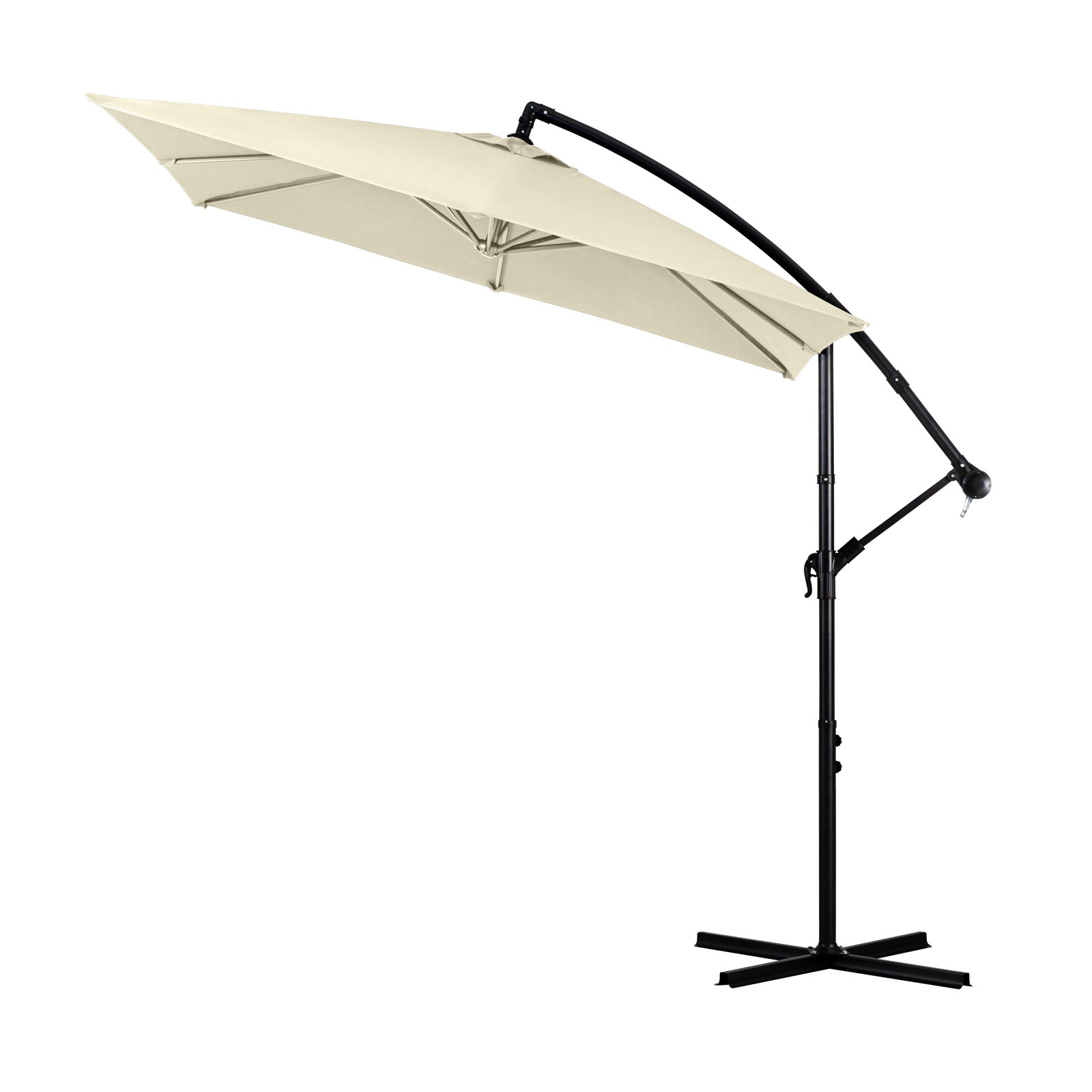 Milano 2.2M Outdoor Umbrella Cantilever Garden Deck Patio Shade Water-Resistant - Beige