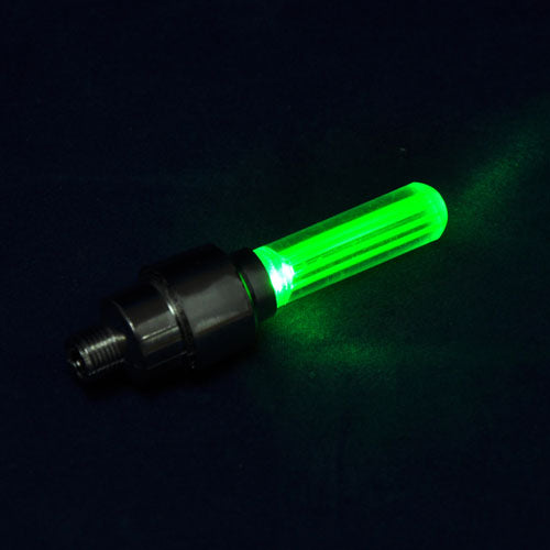 Set of 2 LED Bright Bicycle Bike Wheel Tyre Lights Bulb for Nighttime Visibility - Green