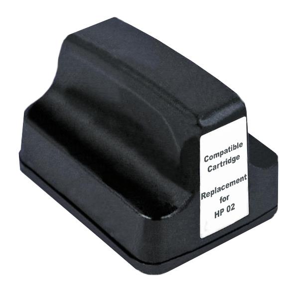 HP Compatible #02 Black High Capacity Remanufactured Inkjet Cartridge