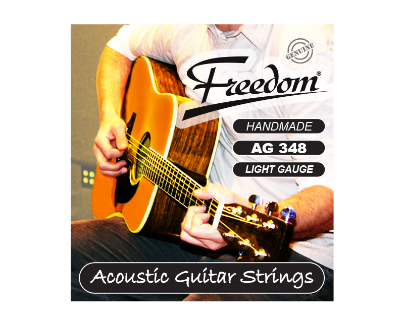 Freedom 10 Pack Acoustic Guitar Strings - Light Gauge AG348-10PK