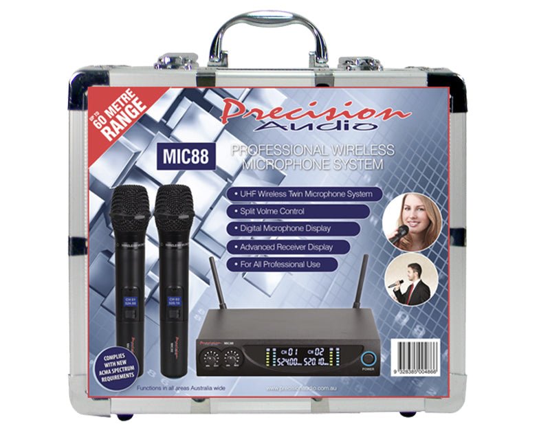 Twin Wireless Microphone System MIC88