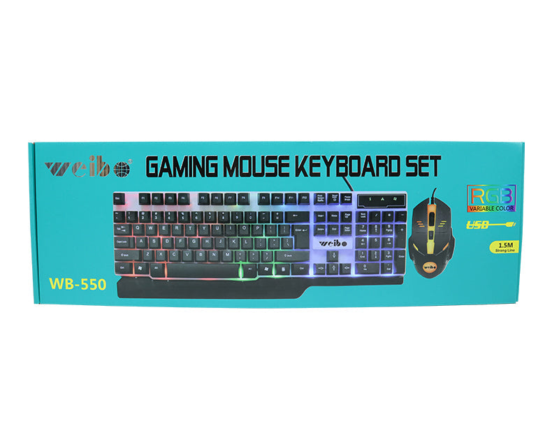Gaming Keyboard Mouse Set WB-550