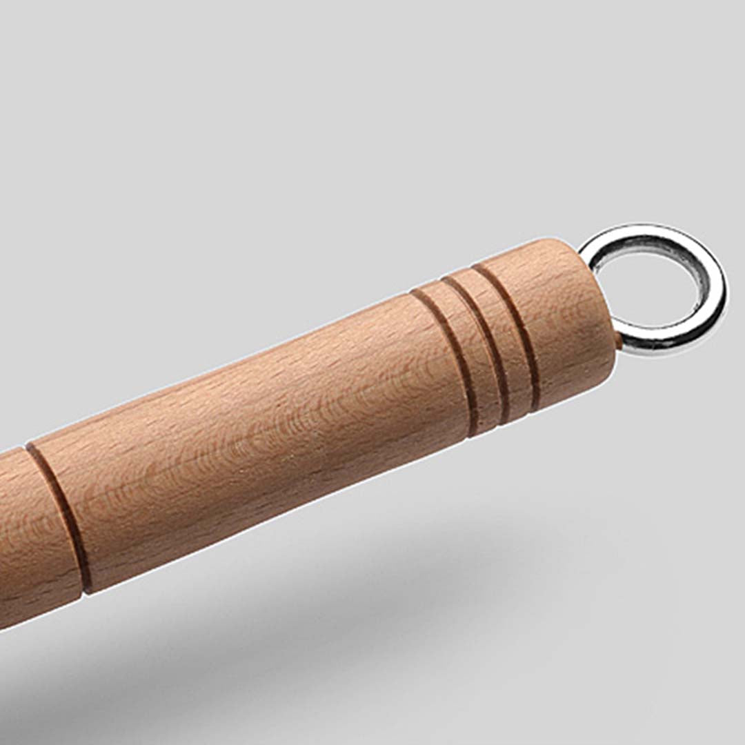 SOGA Cast Iron Tamagoyaki Japanese Omelette Egg Frying Skillet Fry Pan Wooden Handle