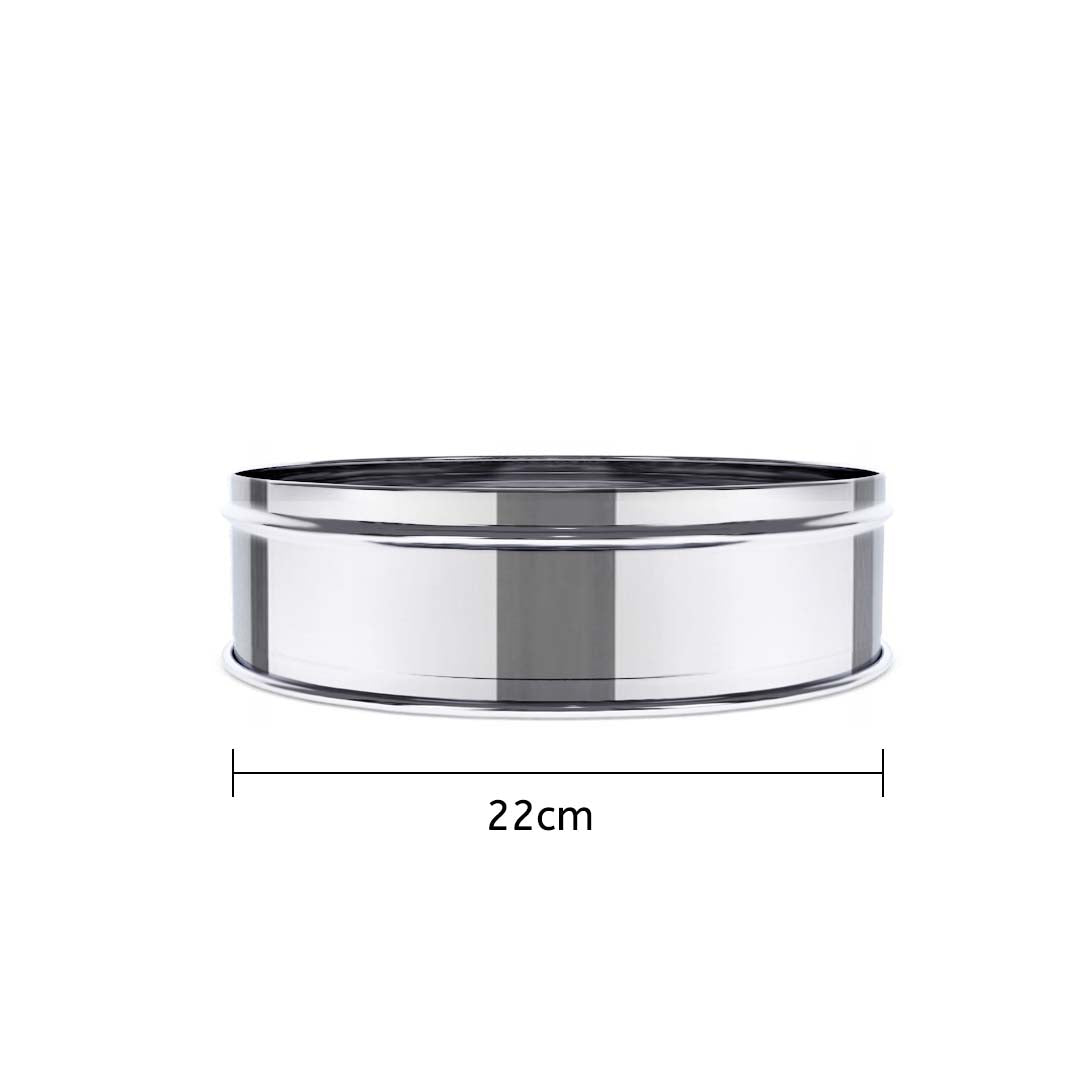 SOGA 2X 3 Tier Stainless Steel Steamers With Lid Work inside of Basket Pot Steamers 22cm