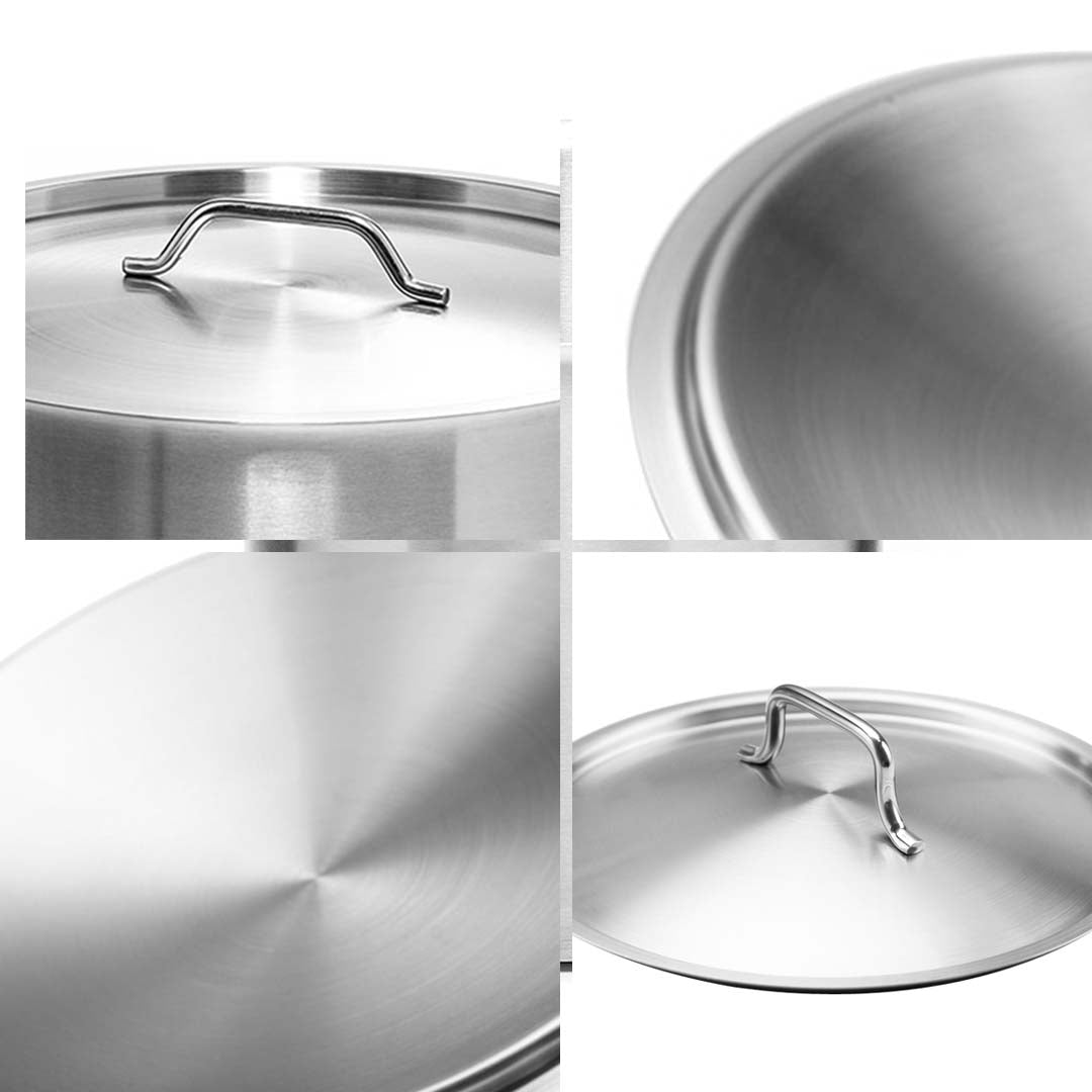 SOGA 25cm Top Grade Stockpot Lid Stainless Steel Stock pot Cover