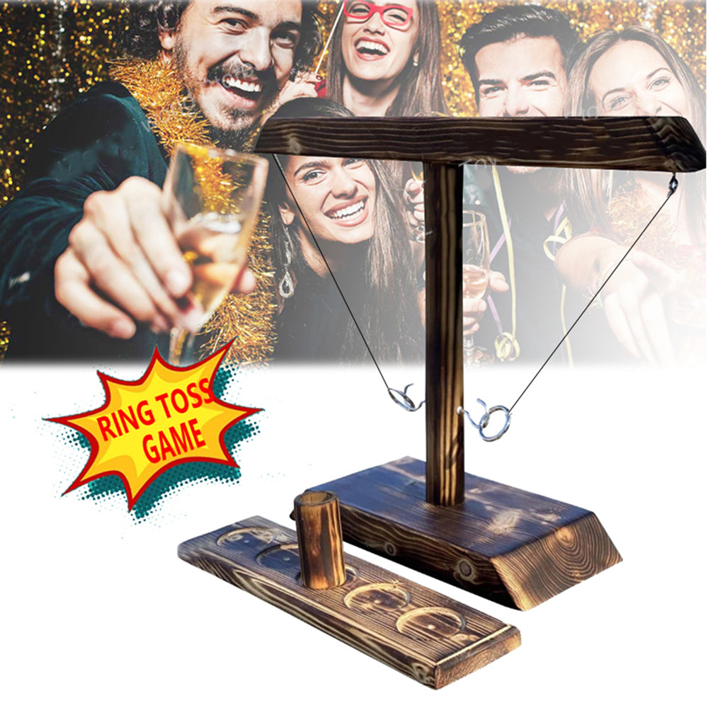 Hook and Ring Toss Battle Bars Game Quick-paced Interactive Game For Family