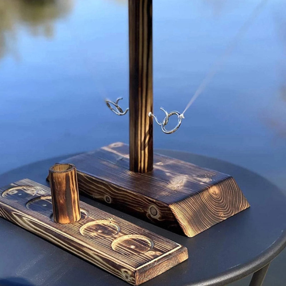 Hook and Ring Toss Battle Bars Game Quick-paced Interactive Game For Family