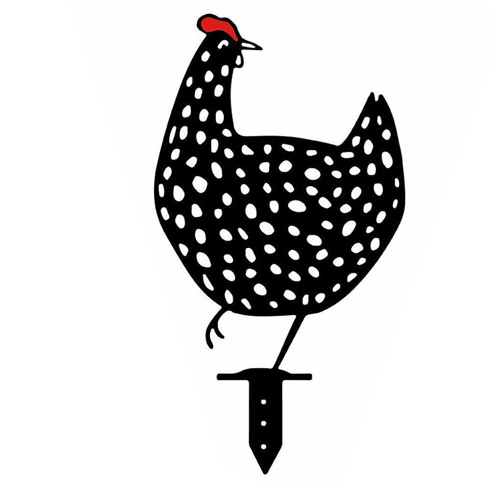 5PCS Garden Ornament Chicken Yard Art Outdoor Garden Backyard Lawn Decor Gift