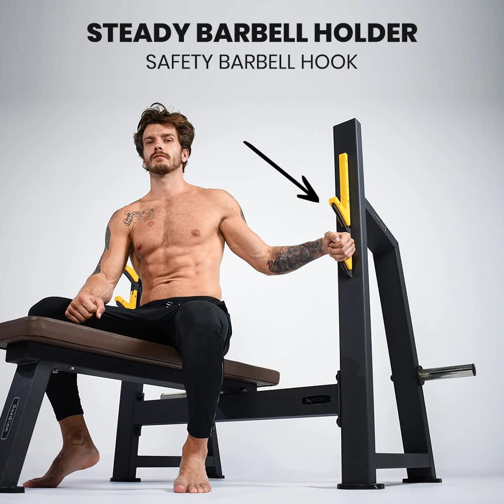 Sardine Sport Olympic Flat Weight Bench Press, Multifunctional Strength Training&Home Gym System