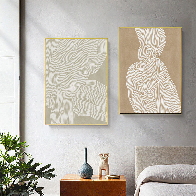 40cmx60cm Abstract Line 2 Sets Dold Frame Canvas Wall Art