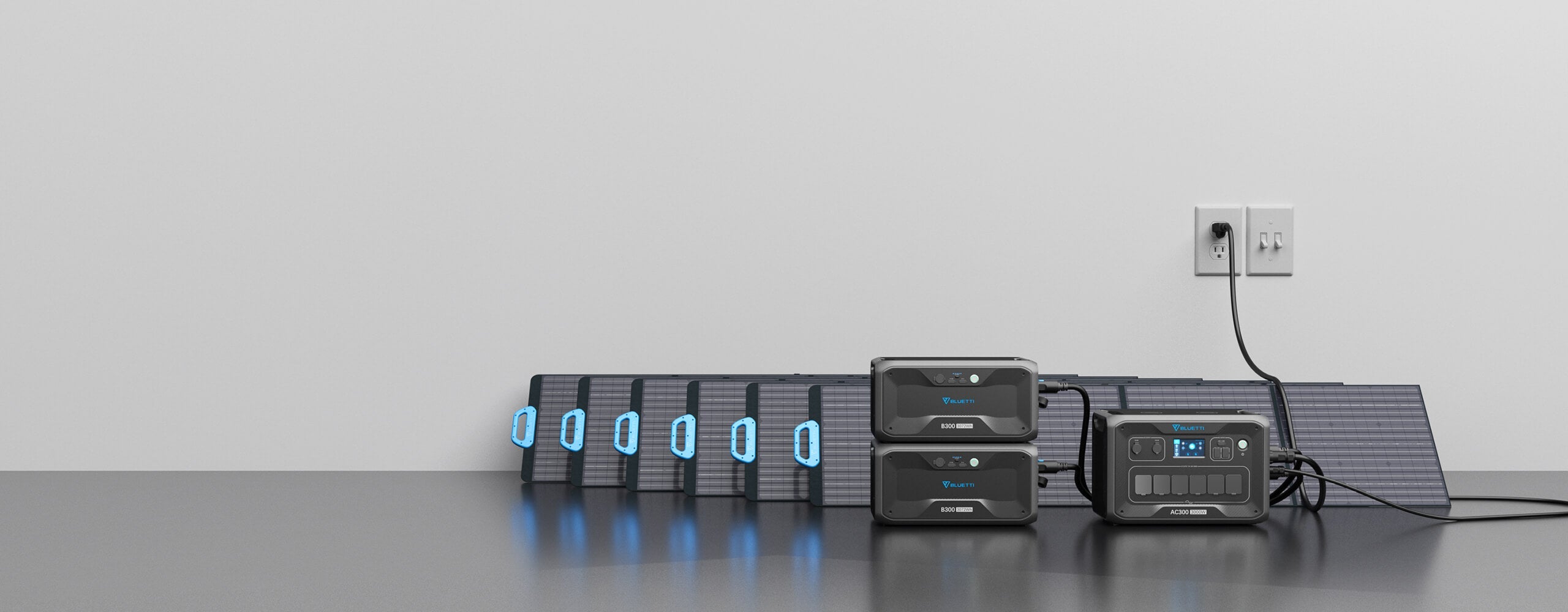 BLUETTI Expandable Power Station AC300 and B300 External Battery Module, 3072Wh LiFePO4 Battery Backup w/ 6 3000W AC Outlets(6000W Peak), Solar Generator For Home Backup, Vanlife, Emergency