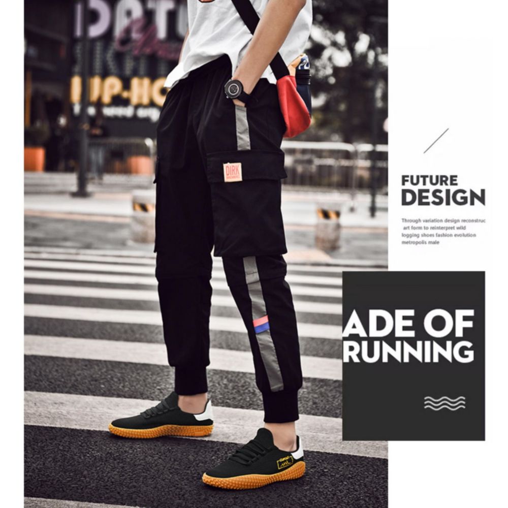 Men's Sneakers Barefoot Lightweight Shoes(Black Size US10=US44 )