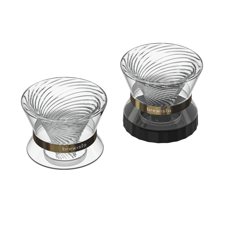 Brewista Tornado Duo Double Wall Glass Coffee Dripper Pour Over Coffee Filter BV4058TDG