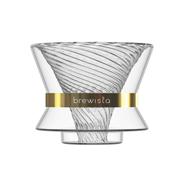 Brewista Tornado Duo Double Wall Glass Coffee Dripper Pour Over Coffee Filter BV4058TDG