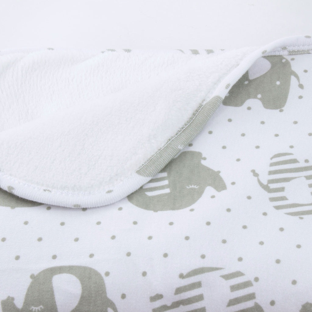 Bubba Blue Petit Elephant Reversible Cuddle Blanket 106011