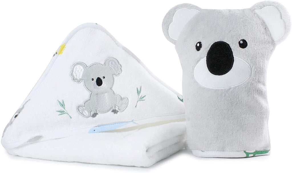 Bubba Blue Koala Hooded Towel & Bath Mit 104550