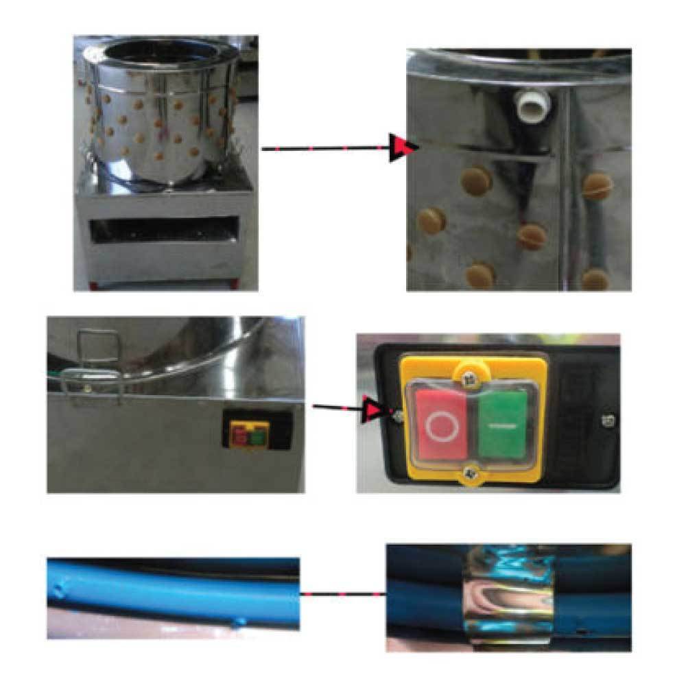 Free Shipping 50cm Chicken Feather Plucker Machine Electric Automatic Poultry