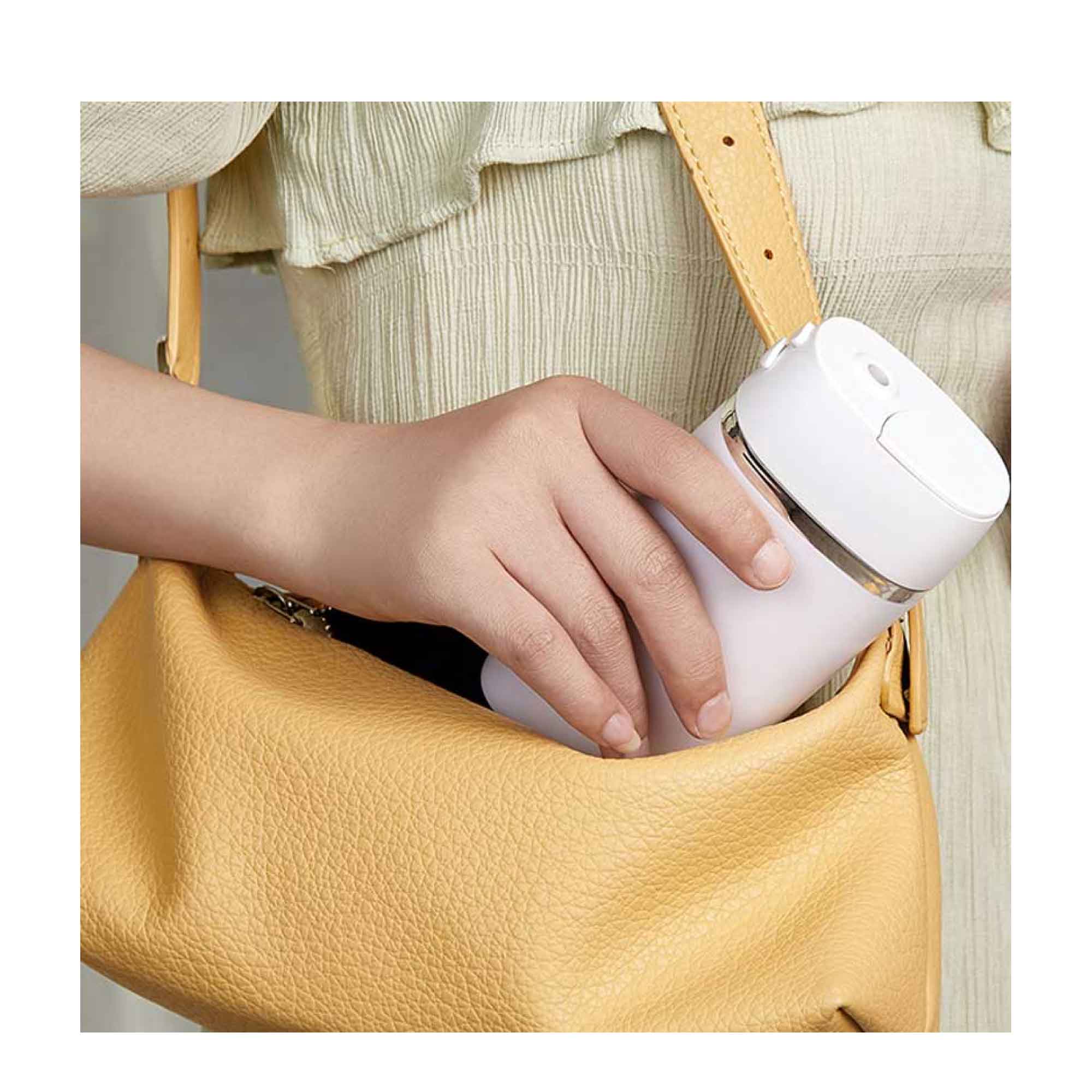 Teeth Water Flosser Cordless Portable Cleaner - Travel Oral Irrigator Mini White