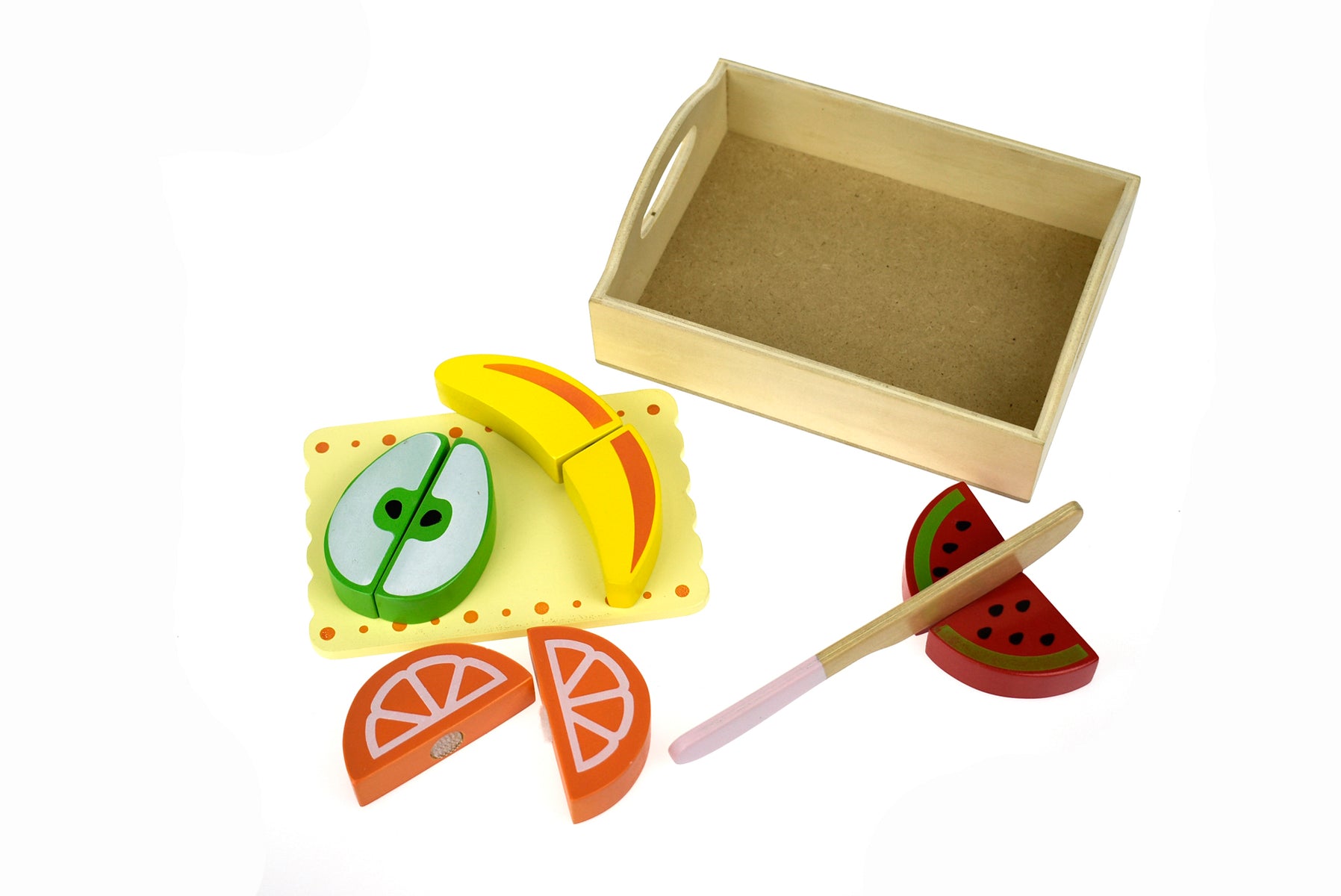 WOODEN FOOD TRAY - FRUIT