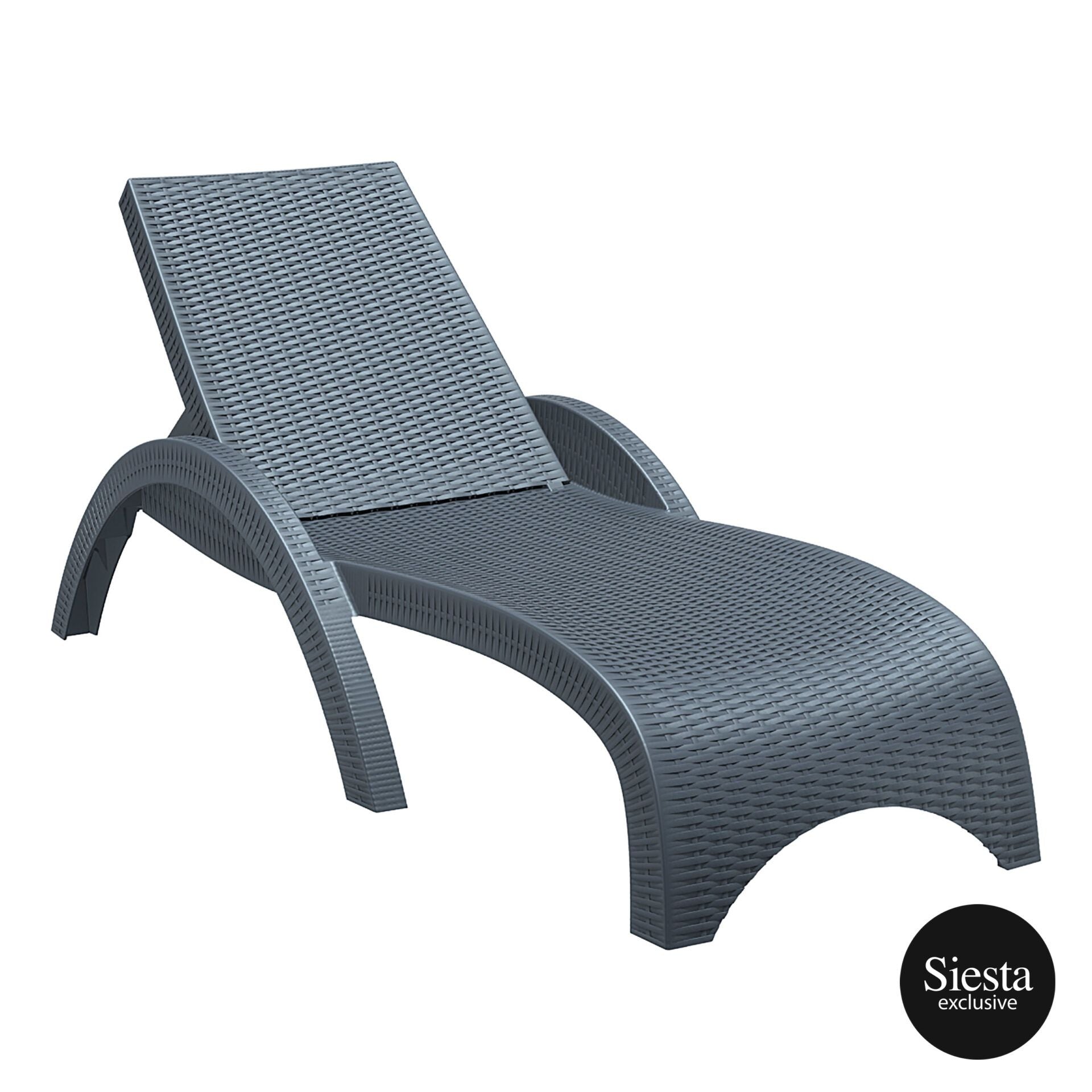 Fiji Sunlounger - Anthracite
