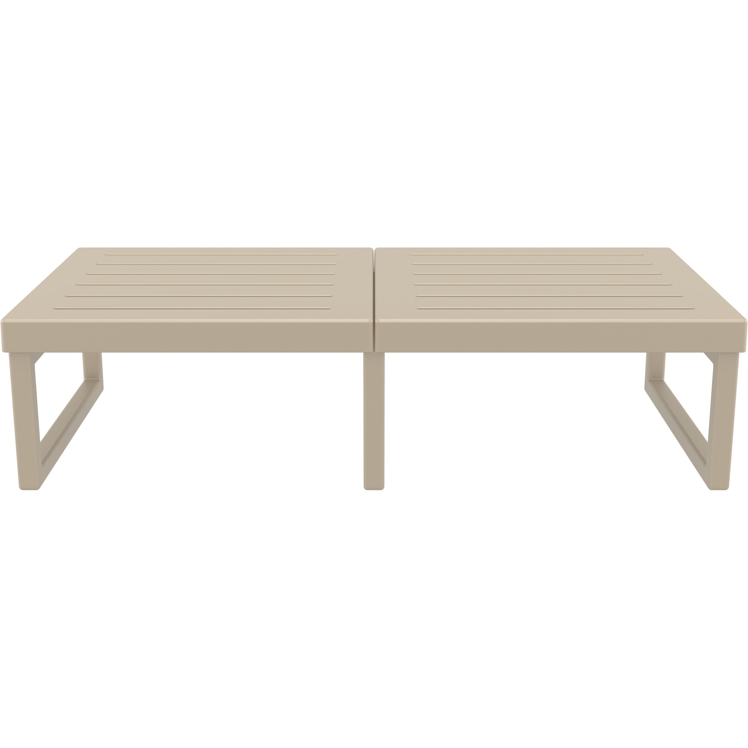 Mykonos Lounge Table XL - Silver Grey