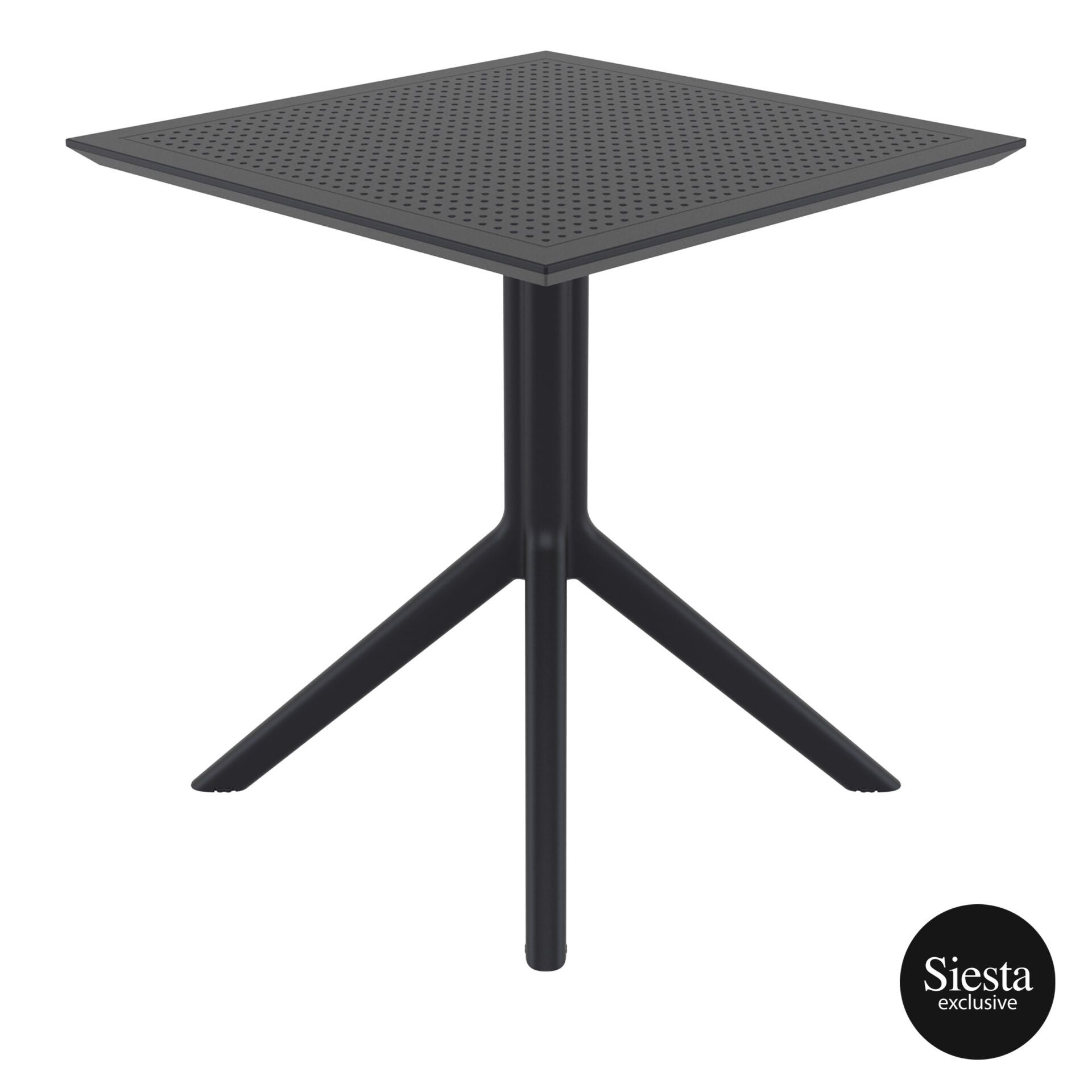 Sky Folding Table 60 Square - Black