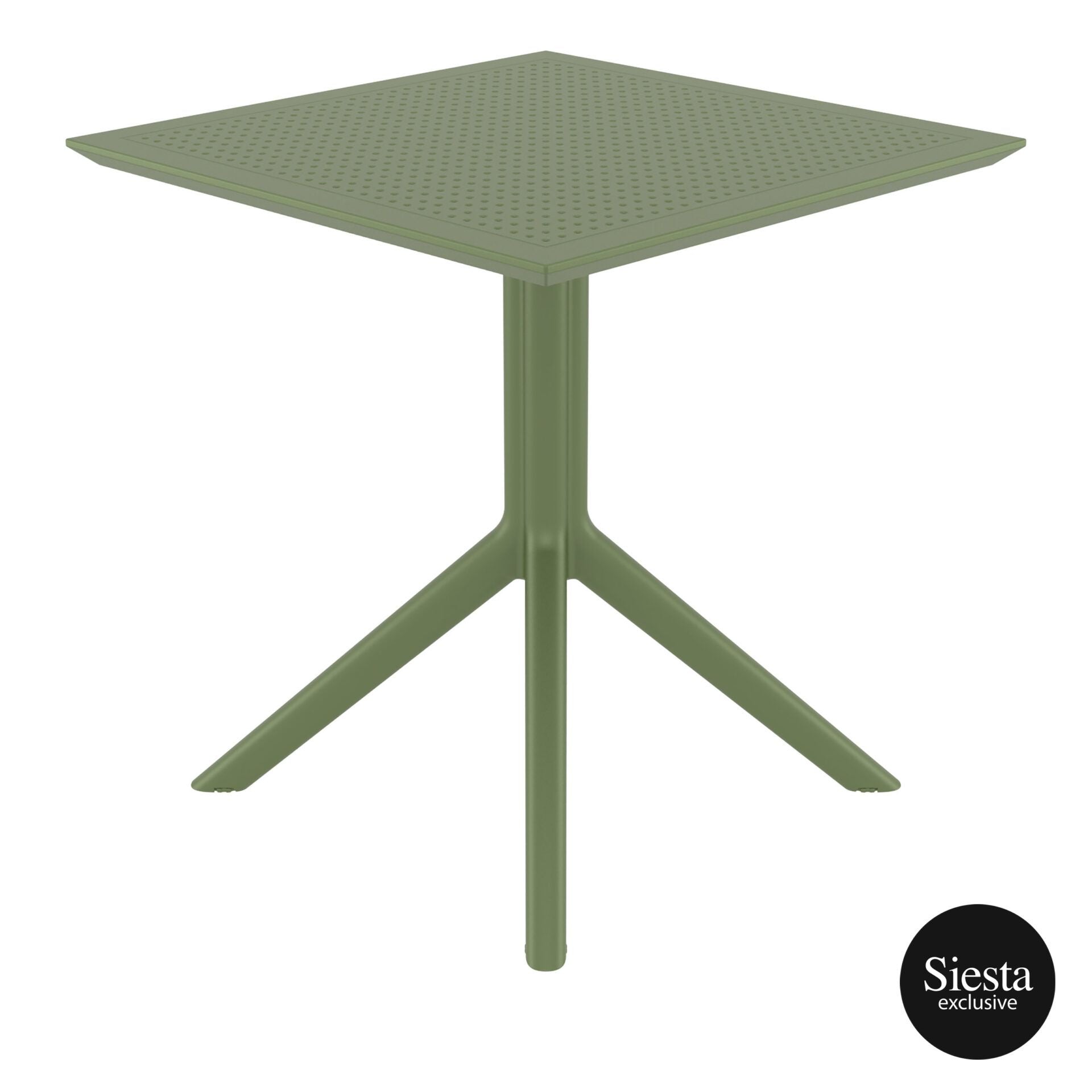 Sky Folding Table 60 Square - Olive Green