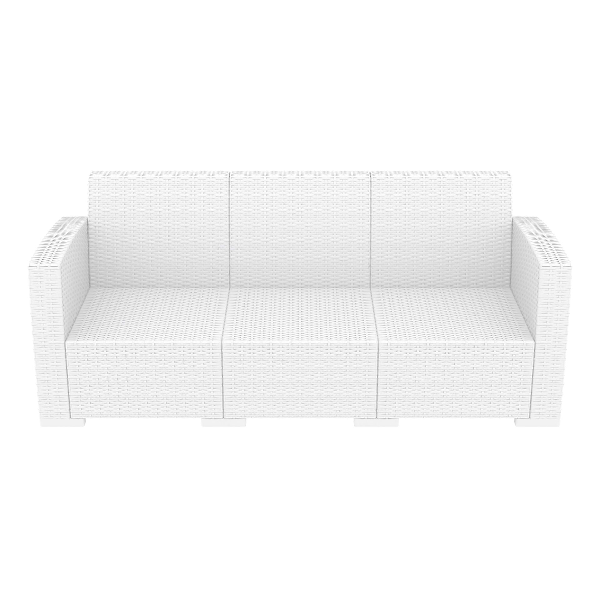 Mykonos Lounge Sofa XL - Silver Grey