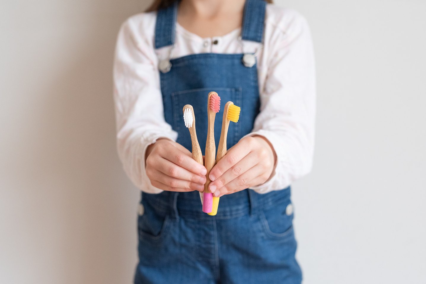 BAMBOO KIDS TOOTHBRUSH 4 PK PINK