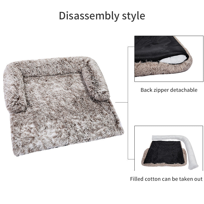 PawFriends Pet Sofa Bed Dog Calming Sofa Cover Protector Cushion Plush Mat M
