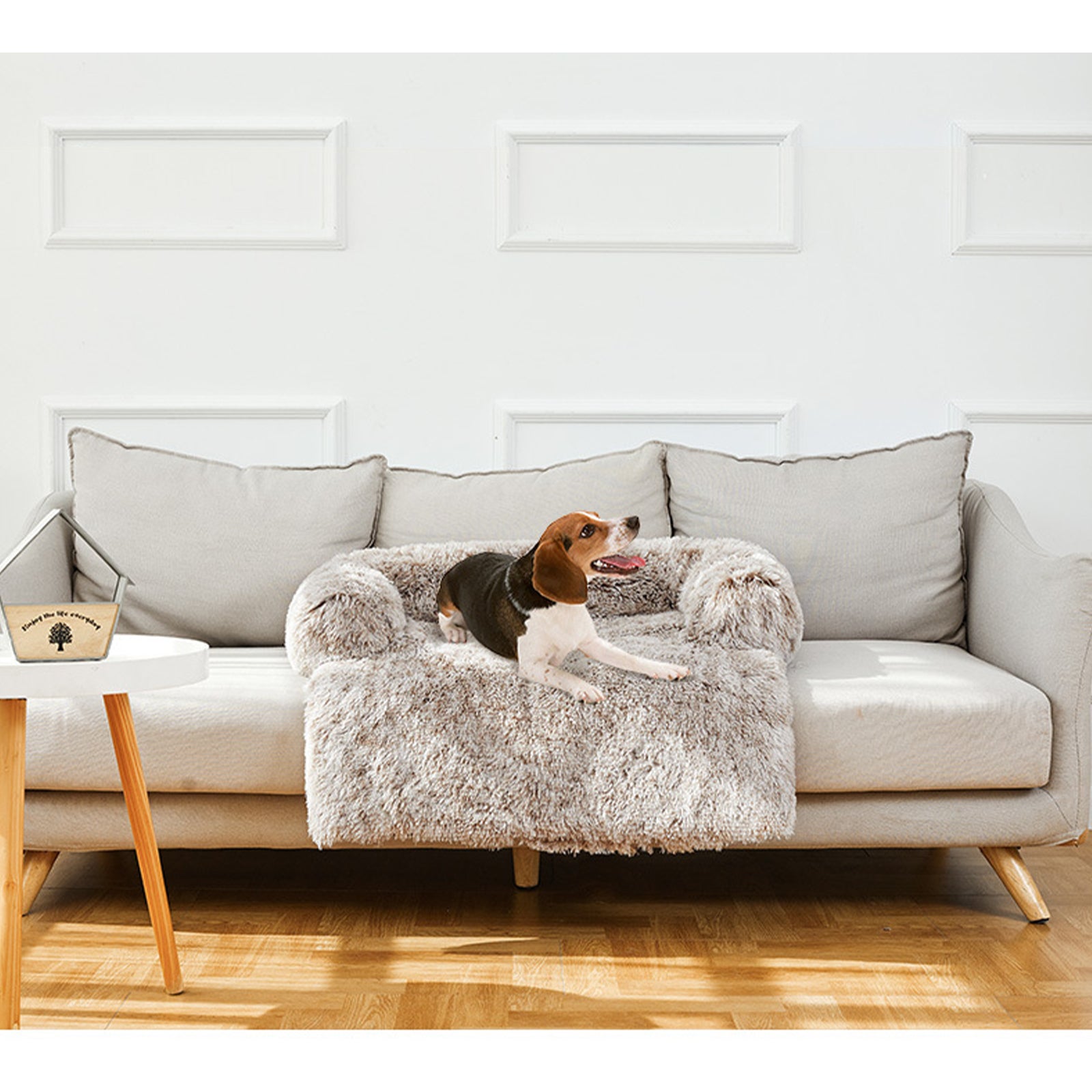 PawFriends Pet Sofa Bed Dog Calming Sofa Cover Protector Cushion Plush Mat M