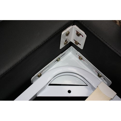 King Size Black Colour Bed Frame Upholstered Faux Leather with Crystal Headrest