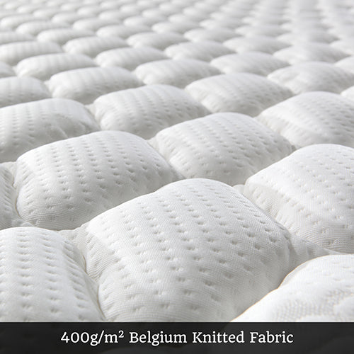 Queen Mattress Latex Pillow Top Pocket Spring Foam Medium Firm Bed