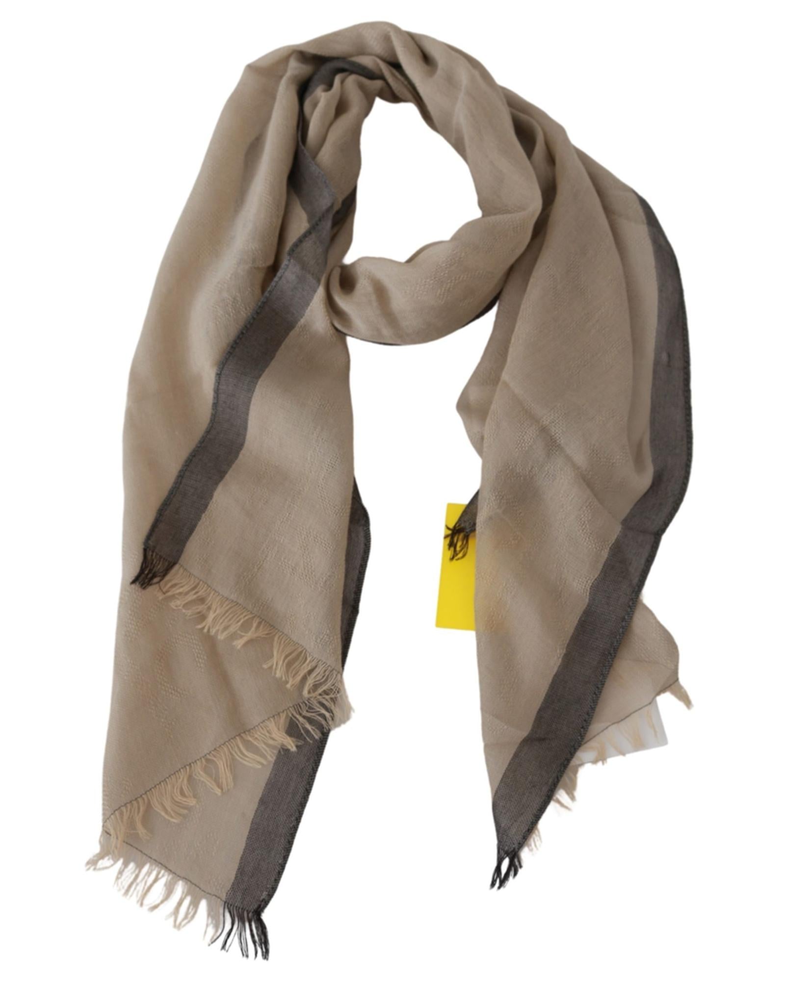 Brand New - Womens Beige Cotton Scarf One Size Women