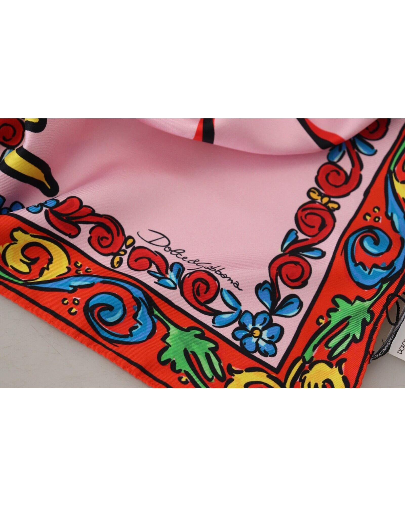 Dolce & Gabbana Silk Scarf with #DGLovesLondon Print One Size Men