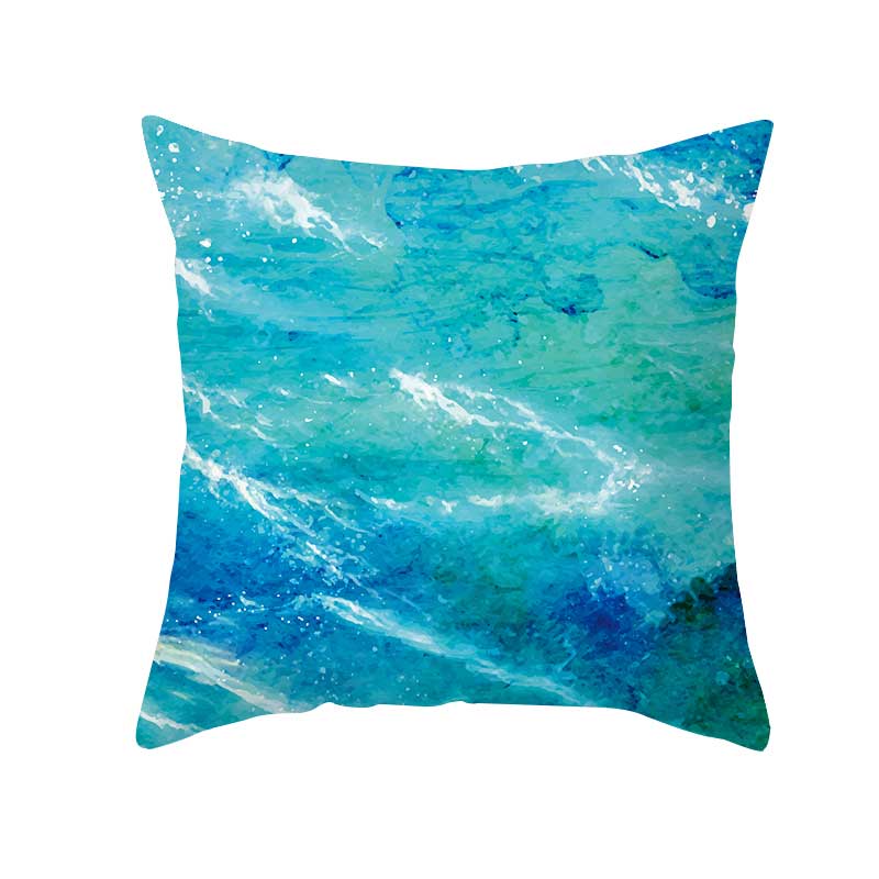 Luxton Aqua Blue Sea Style Cushion Covers 4pcs Pack