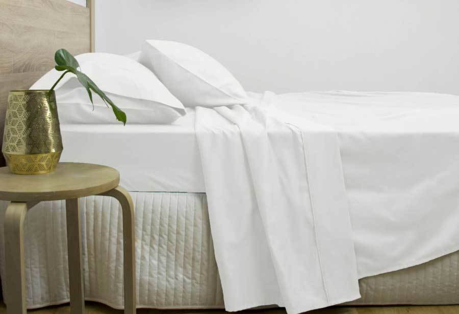 Ardor King Size 3000TC Cotton Rich Sheet Set (White Color)