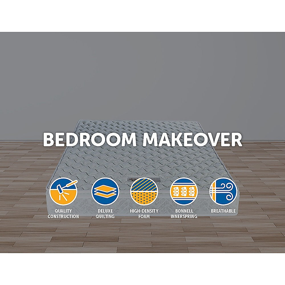 Palermo Queen Luxury Latex Pillow Top Topper Spring Mattress