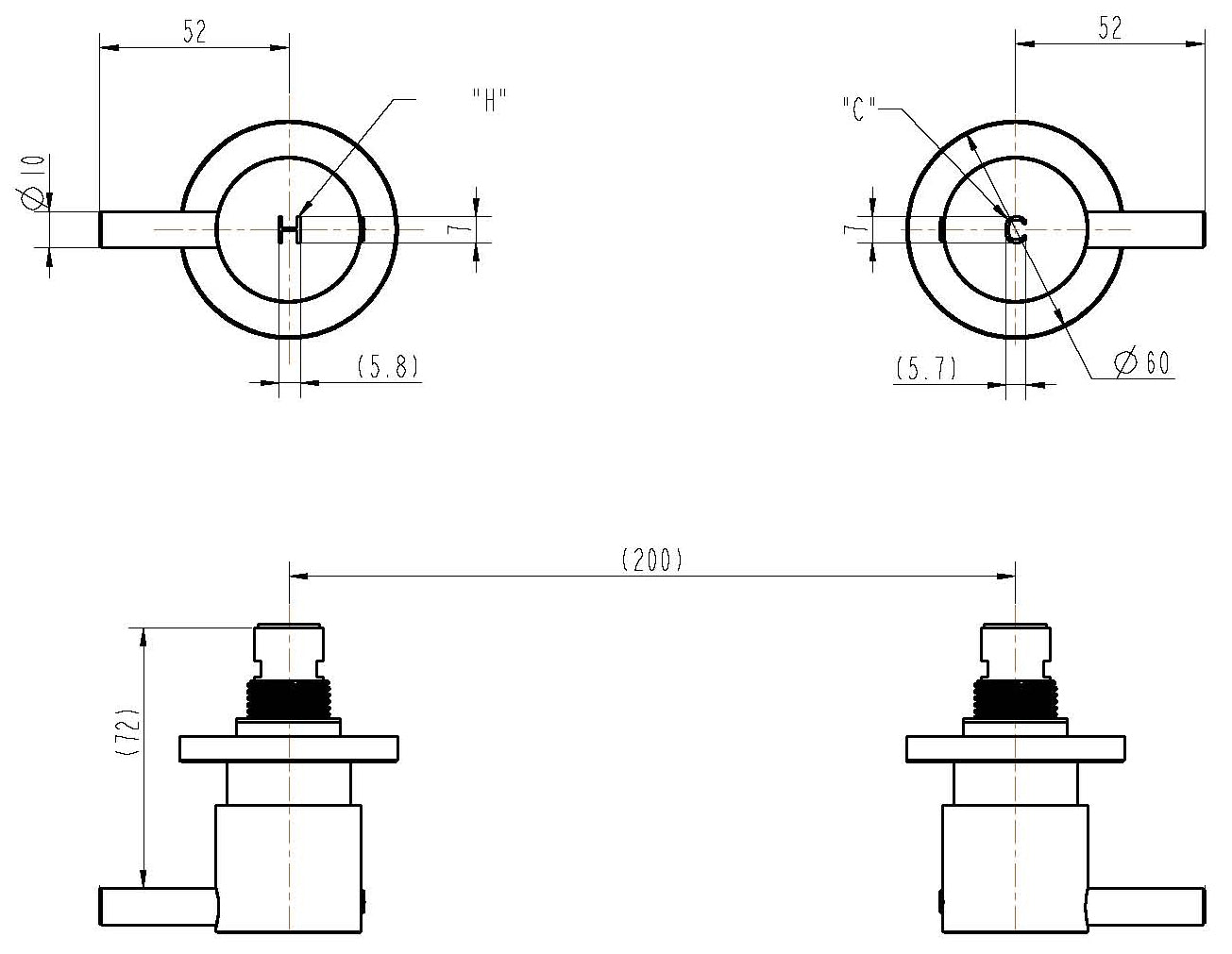 Chrome Bathroom Shower / Bath Mixer Set w/ WaterMark