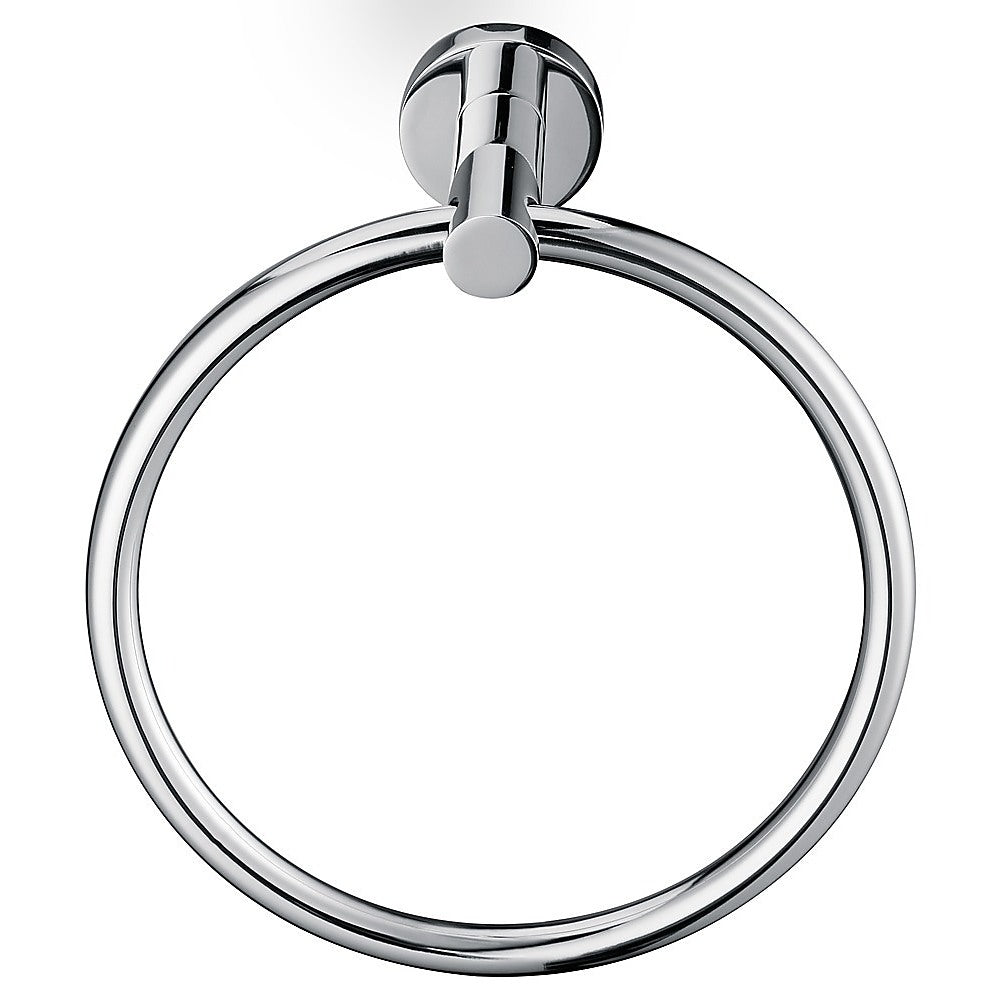 Classic Chrome Towel Bar Rail Ring Bathroom