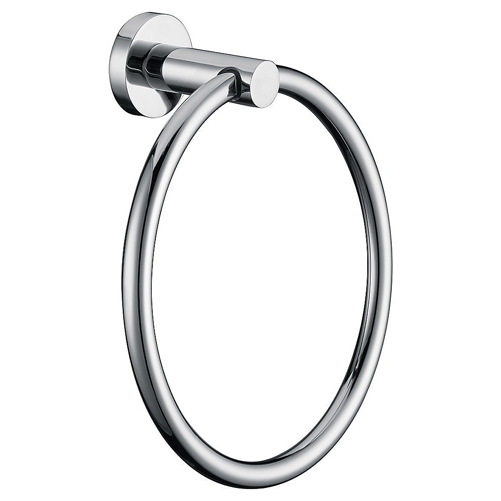 Classic Chrome Towel Bar Rail Ring Bathroom