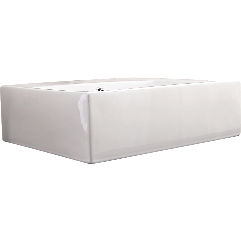 Ceramic Rectangular Above Countertop Basin for Vanity
