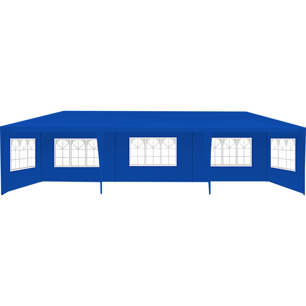 3x9m Wedding Outdoor Gazebo Marquee Tent Canopy Blue