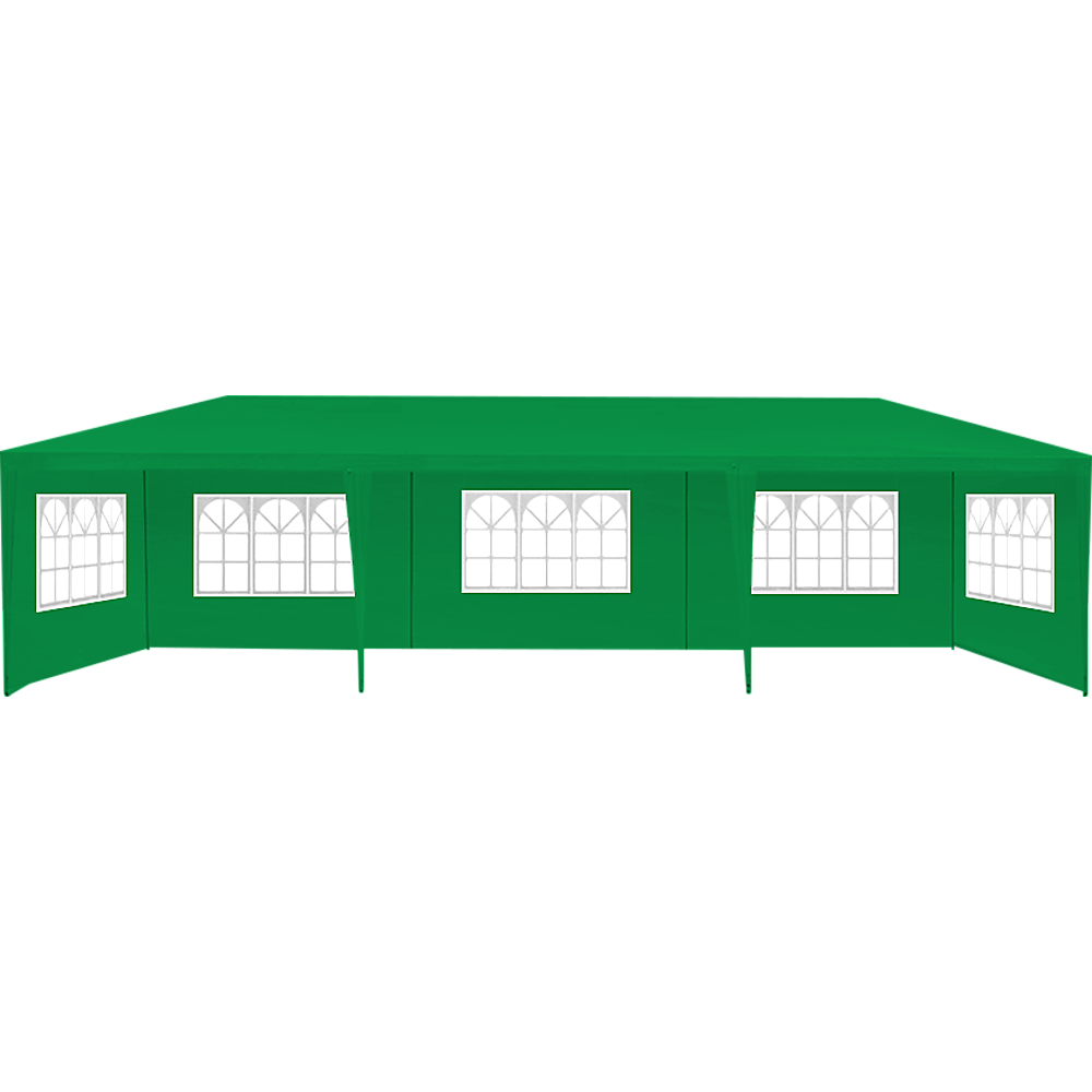 3x9m Wedding Outdoor Gazebo Marquee Tent Canopy Green