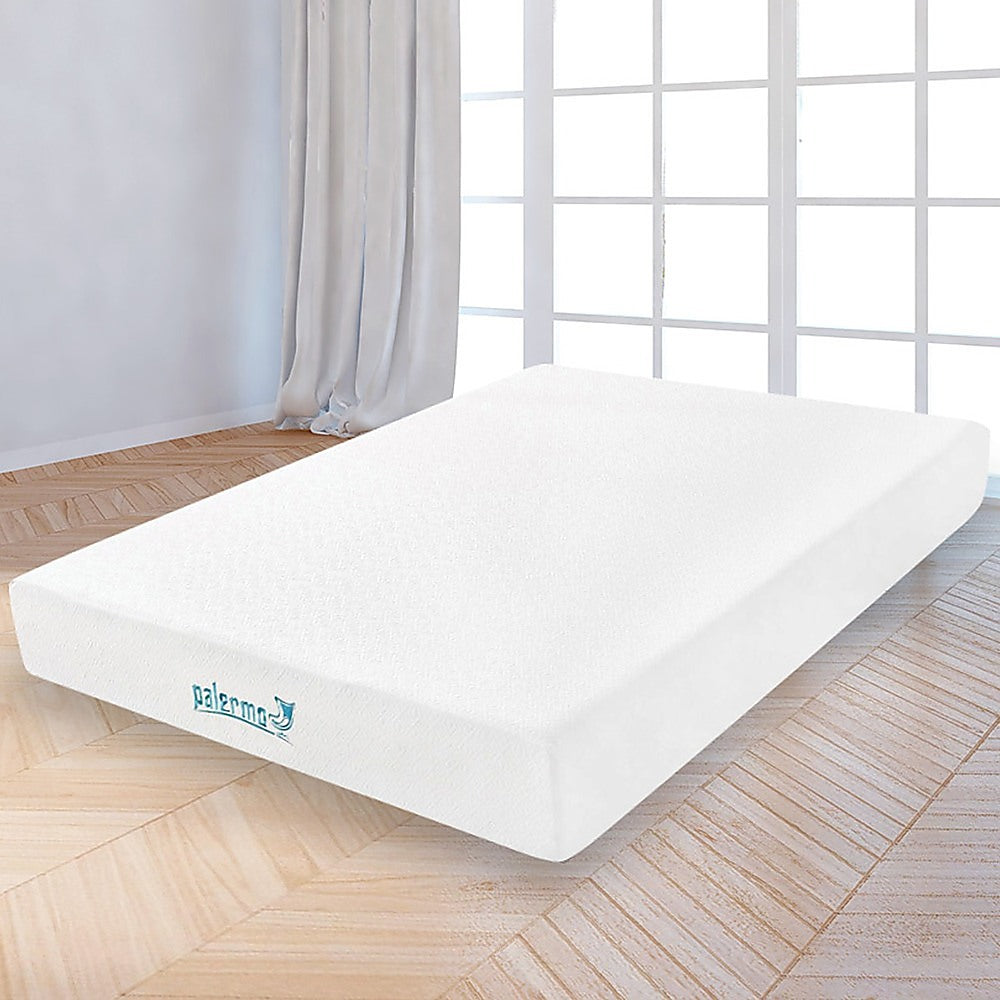 Palermo Queen 25cm Gel Memory Foam Mattress  - Dual-Layered  - CertiPUR-US Certified