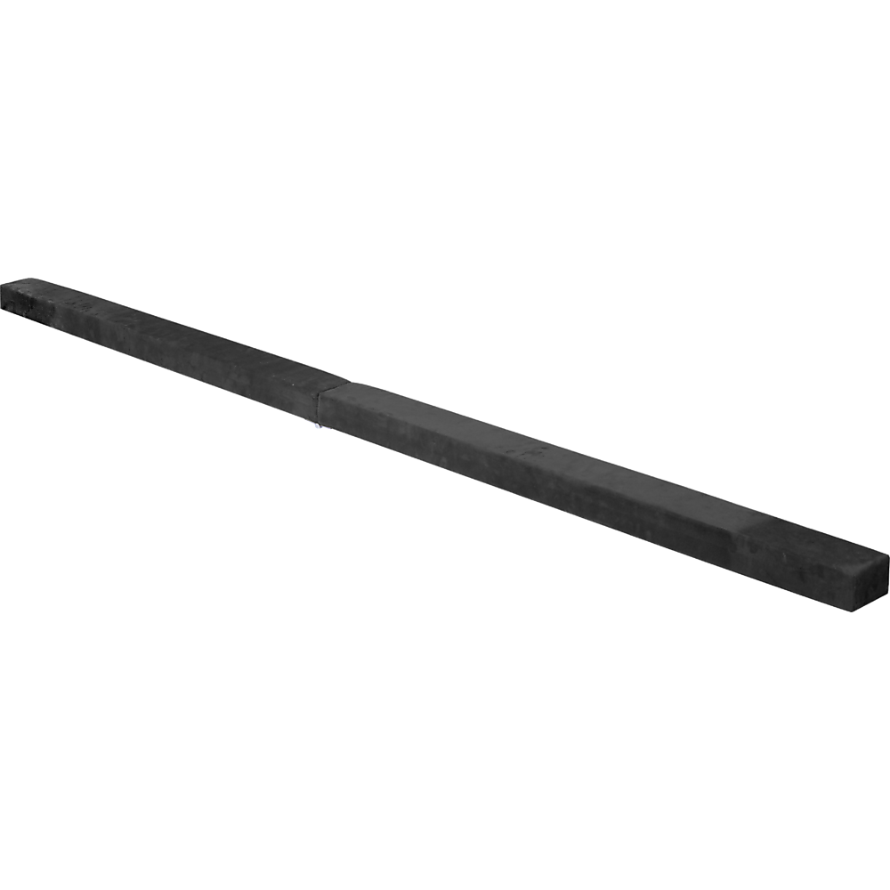 2.45m (8FT) Gymnastics Folding Balance Beam Black Synthetic Suede